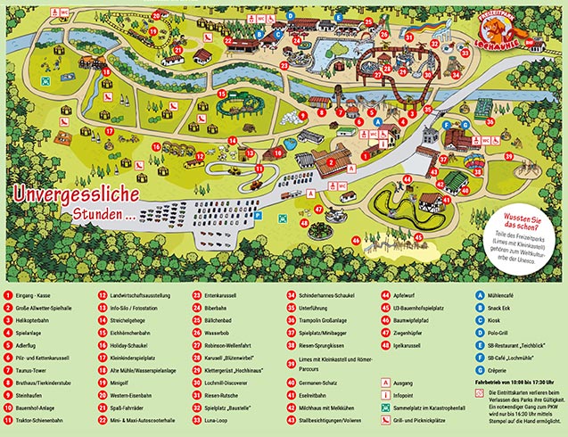 Freizeitpark Lochmühle Parkplan